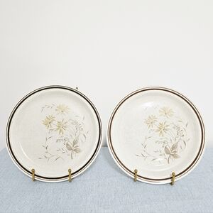 VTG 1970s Royal Doulton Sandsprite 2 Dinner Plates England Lambethware 10"